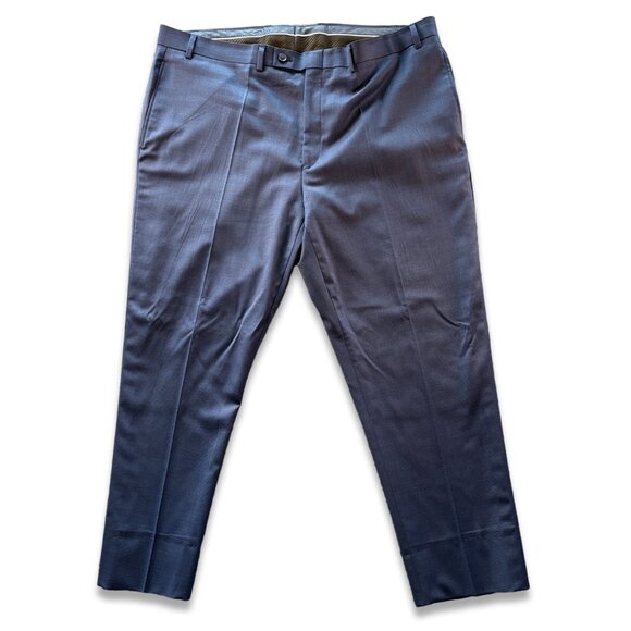 Michael Strahan 2-Piece Blue Wool Blend Wedding Suit Men's 44R 40x32 - Picture 4 of 16